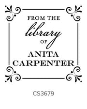 Custom Book Lovers Stamp CS3679
